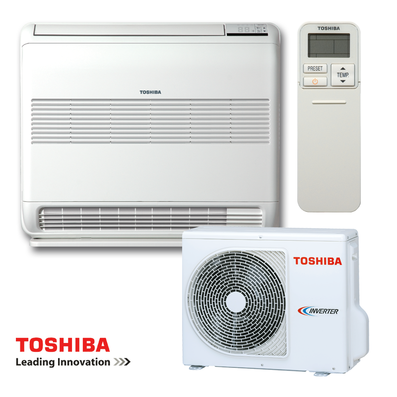 Инверторен климатик Toshiba Bi-flow RAS-B13J2FVG-E1 + RAS-13J2AVSG-E – подов тип