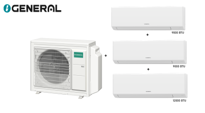 Инверторен климатик мултисплит AOHH18KACB3 + 2 х ASHH09KLTBL + 1 х ASHH12KLTBL